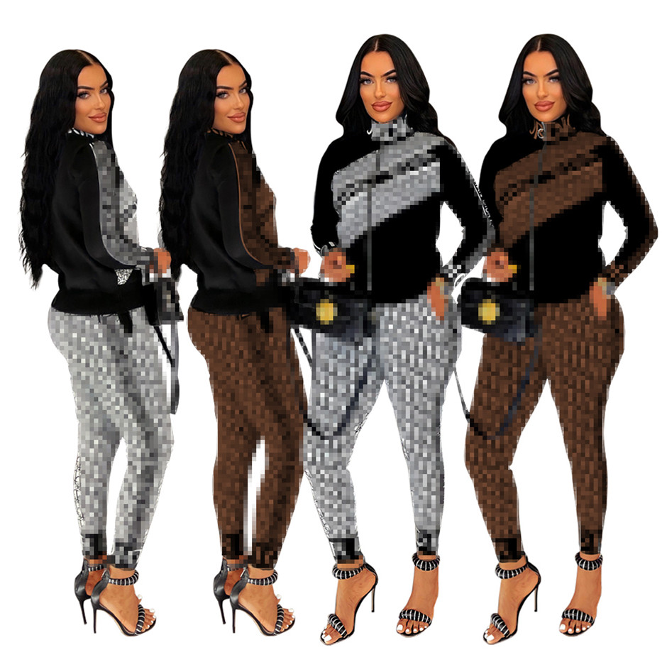 

Designer Tracksuits Women 2022 Long Sleeve Jacket Pants Two Piece Set Baseball Uniform Jogging Sport Suit Fashion Letter Print Sportswear K501, Mix color