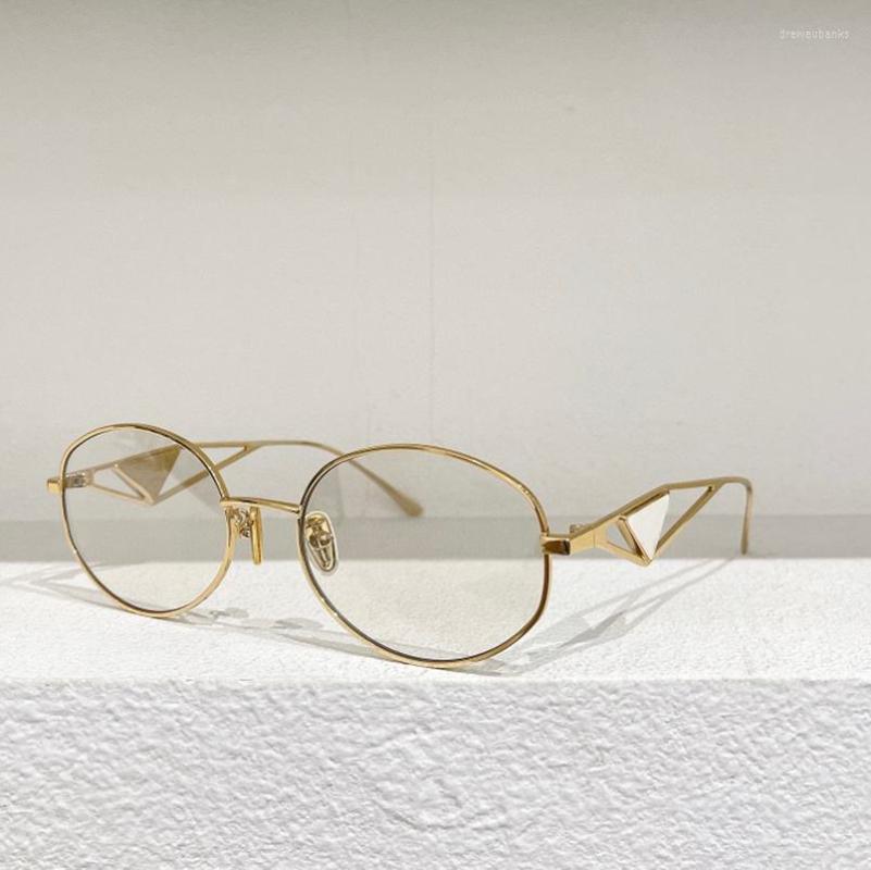 

Sunglasses Oval Gold Silver Black Metal Small Frame High Quality Women's Prescription Myopia Glasses 60YS Fashion Men's