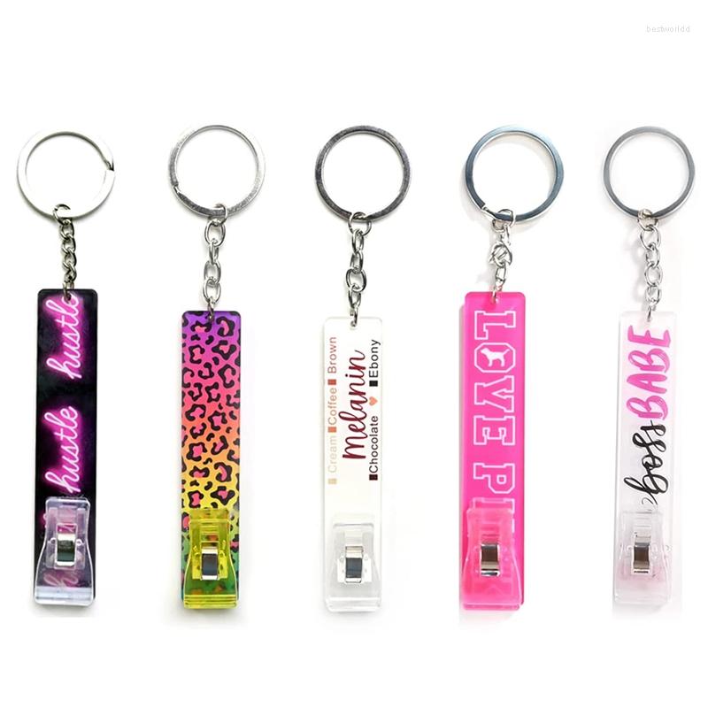 

Keychains ATM Non-Contact Card Extractor Acrylic Debit Holder Suitable For Long Nail Keychain With Carrara