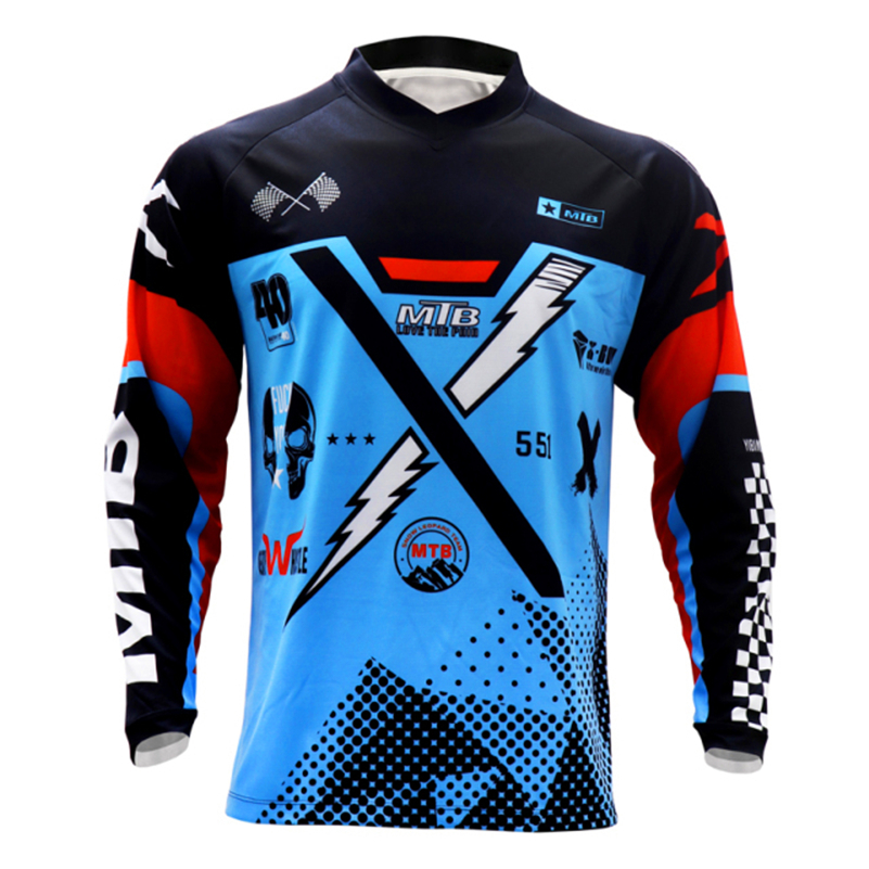 

Cycling Shirts Tops racing Jersey Enduro Motocross Maillot Hombre Moto MX Downhill Off Road Mountain Spexcel ATV 221008, Pic color