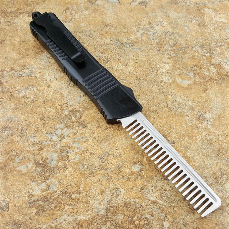 

Not sharp comb automatic knives Benchmade knife t6061 handle CNC VG10 steel OUT pocket knife BM3300 Camping tactical Survival Hunt242p