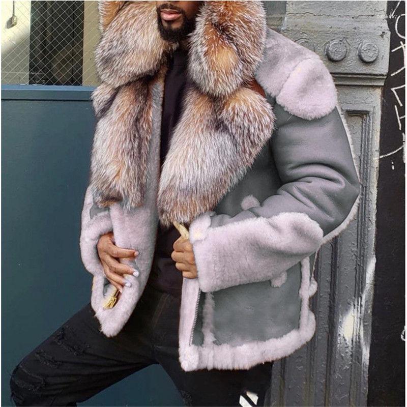 

Men's Down Men Fur Jackets Thick Coats For Winter Parkas, Dark brown