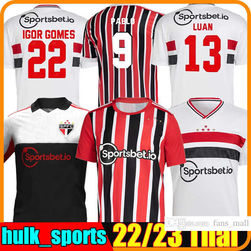 

22/23 Sao Paulo soccer jerseys LUCIANO MIRANDA Rafinha J.Calleri Eder ALISSONNIKAO GABRIEL G.SARA Camisa de futebol 2022 2023 Men Wome Kids, 22-23 home