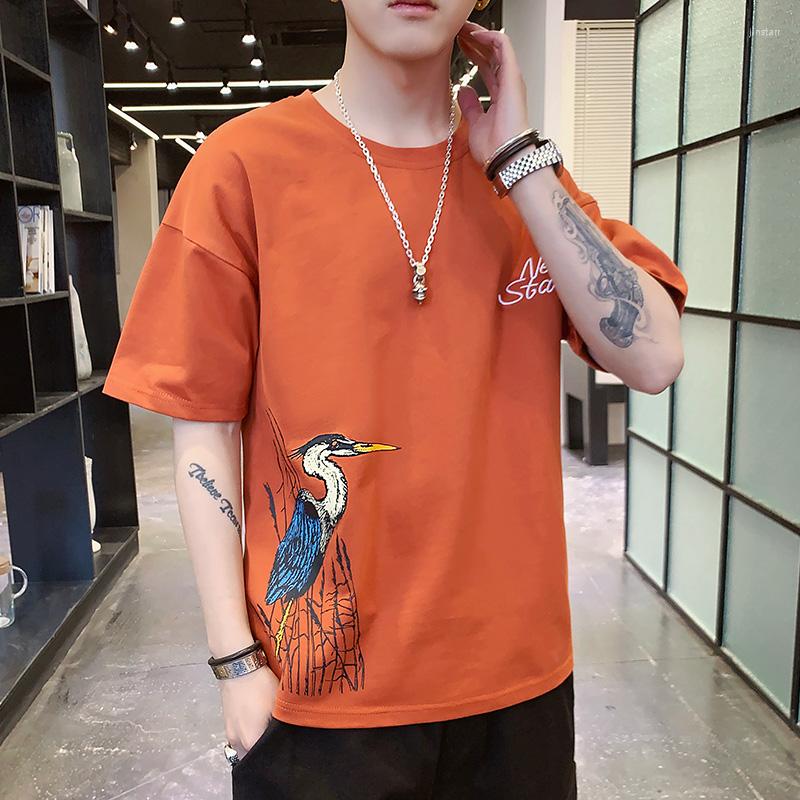 

Men's T Shirts Bingsi Japanese Anime Short Sleeve T-shirt Men's Loose Half Summer Fashion Top, Black