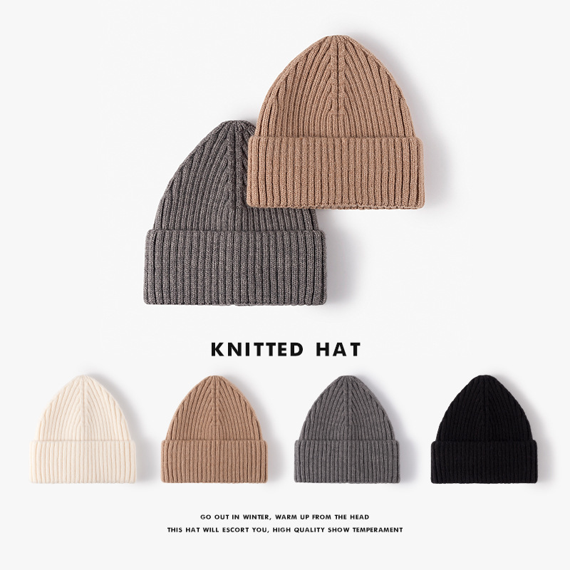 

newst Beanie woolen hats autumn winter outdoor fashion knit hat warm and thick male and female lovers, Customize
