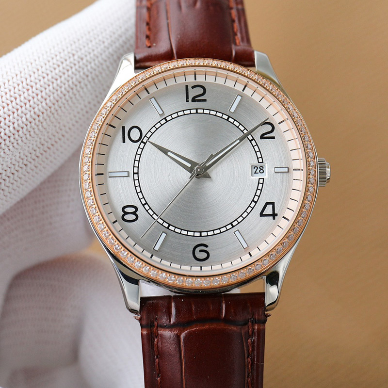 

Diamonds Men Watch 40mm Automatic Mechanical WristWatches Business WristWatch Montre De Luxe Watches for Men, Color 2