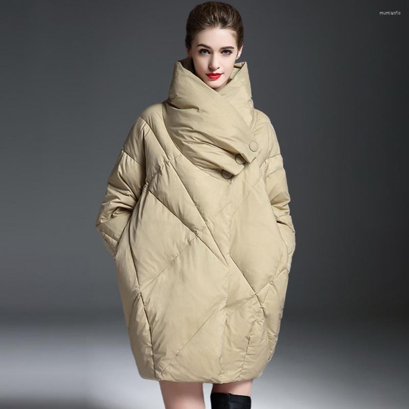 

Women's Down LPALA 2022 WINTER WARM MID LONG FASHION WHITE DUCK COATS