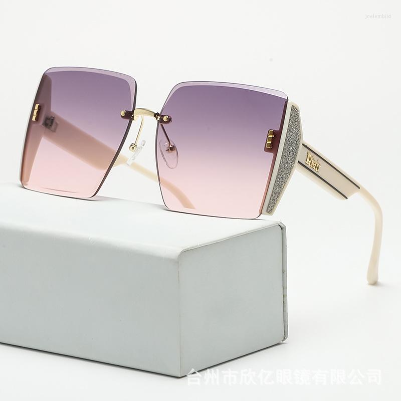 

Sunglasses Classic Vintage Square Woman Korean Luxury Eyewear Round Long Face Ladies Anti-ultraviolet