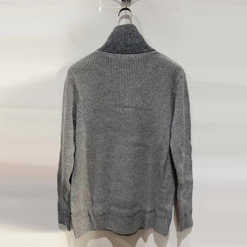 

Men's Sweaters High Collar Elastic Wear-resistant Thermal Men Sweater For Shopping, Black
