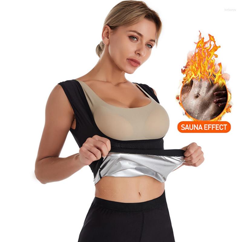 

Women's Shapers Women Sauna Silver Sweat Vest Body Shaper Waist Trainer Sport Workout Weight Loss Slim Stomach Sweating Shapewear Tops, Picture shown