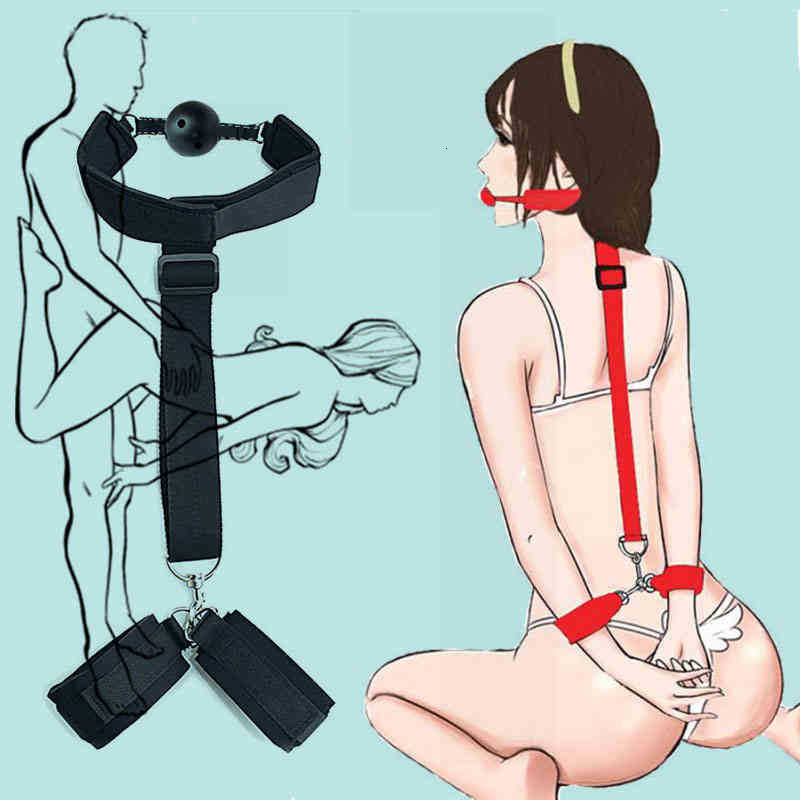 Sex toys Vibrator Massager Toys For Women Men Collar Handcuffs Ankle Cuffs Slave Anal Plug Bdsm Bondage Set Fetish Couples Games Shop