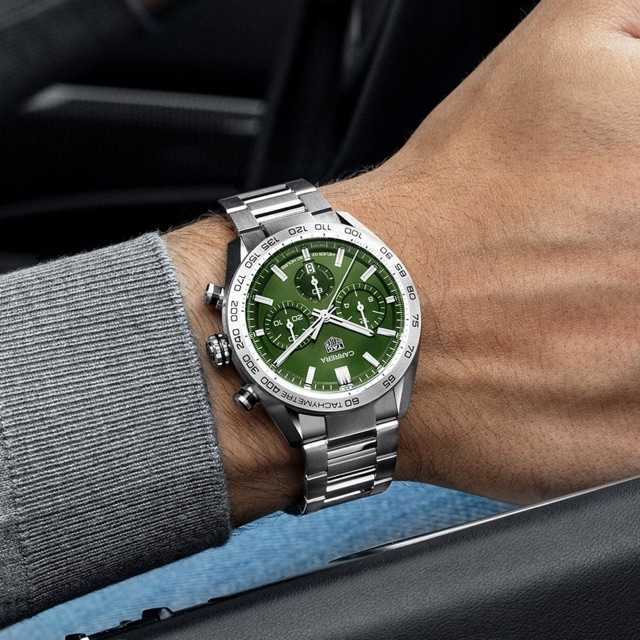 Montres de luxe pour hommes Tags de montre m￩canique Heurs Carrera Chronograph Auto 44mm Brand Sport Wrist Wrists WPI4