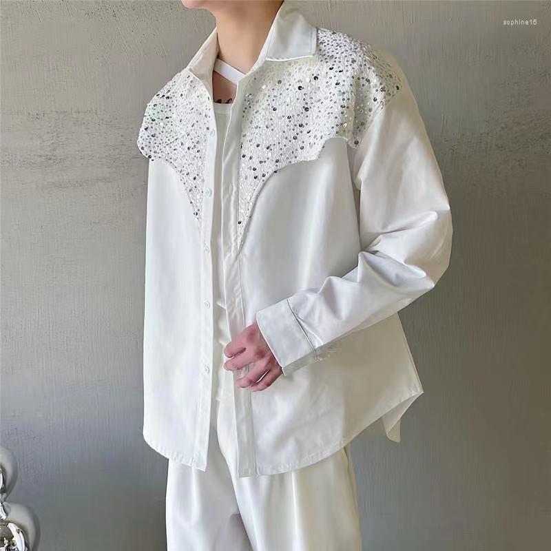 

Men's Casual Shirts S081296 Fashion Men's 2022 Runway Luxury European Design Party Style Clothing, Picture shown