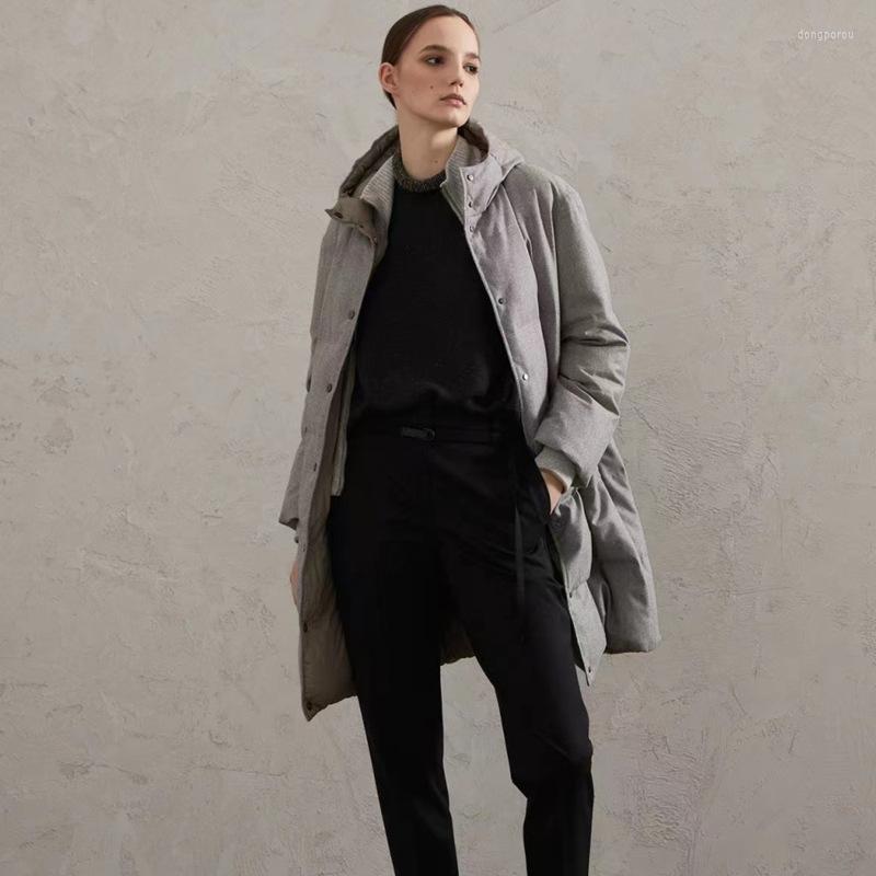 

Women's Down GMAT 2022 Winter And Autumn Women Warm WHITE DUCK DOWNJacket Coats