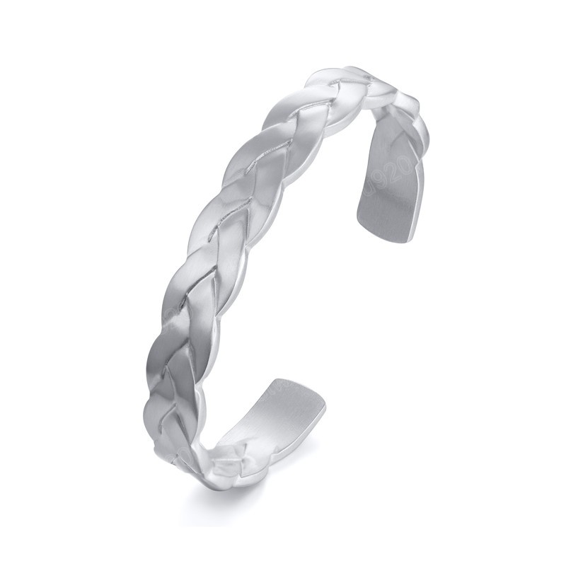

Hip Hop Cuff Bangles Bracelets for Men Jewelry Silver Color Stainless Steel Geometric Wristband Christmas Gifts