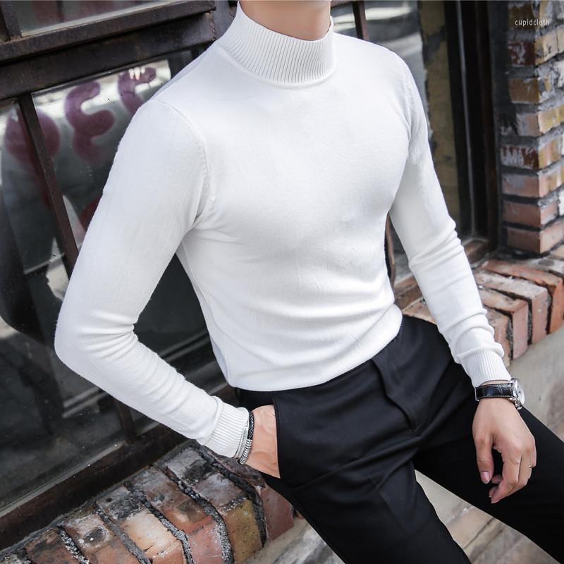 

Men's Sweaters Men 2022 Autumn Winter Warm Pullover Sweater Tops Male Solid Color Casual Knitted Slim Long Sleeve Jumpers L16, Black