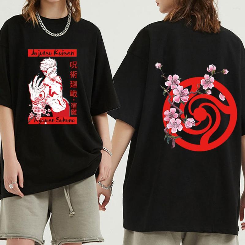

Men' T Shirts Jujutsu Kaisen Anime Harajuku Men Women Oversized Summer T-Shirt Gothic Ryomen Sukuna Manga Tees Hip Hop Short Sleeve TShirt, Black