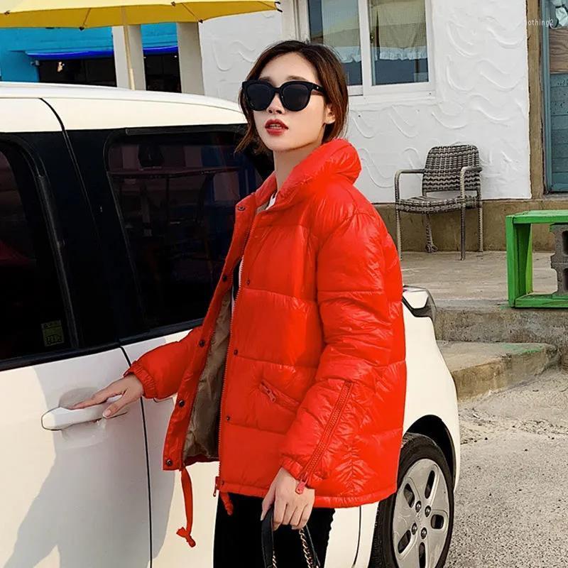 

Women's Trench Coats Fashion Winter Women's Parka Coat Jacket Casual Streetwear Polyester Zipper Straight Padded Warm Women Clothing, Black