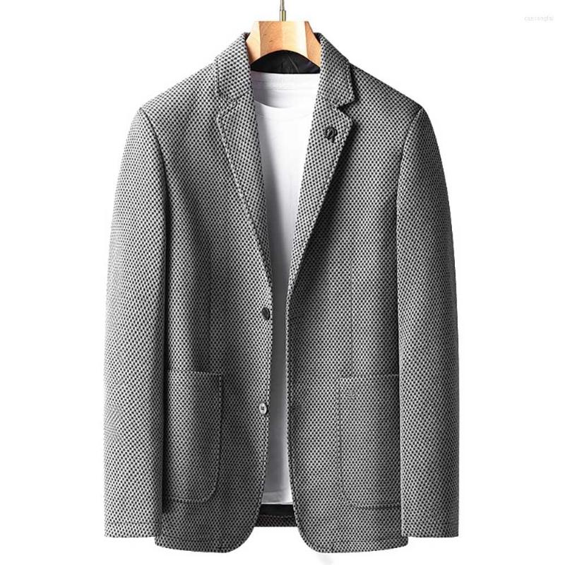 

Men's Suits Spring Fashion Suit Korean Version Men's Casual Blazer Jackets Slim Fits Outwear Office Wedding Banquet Clothing, Black