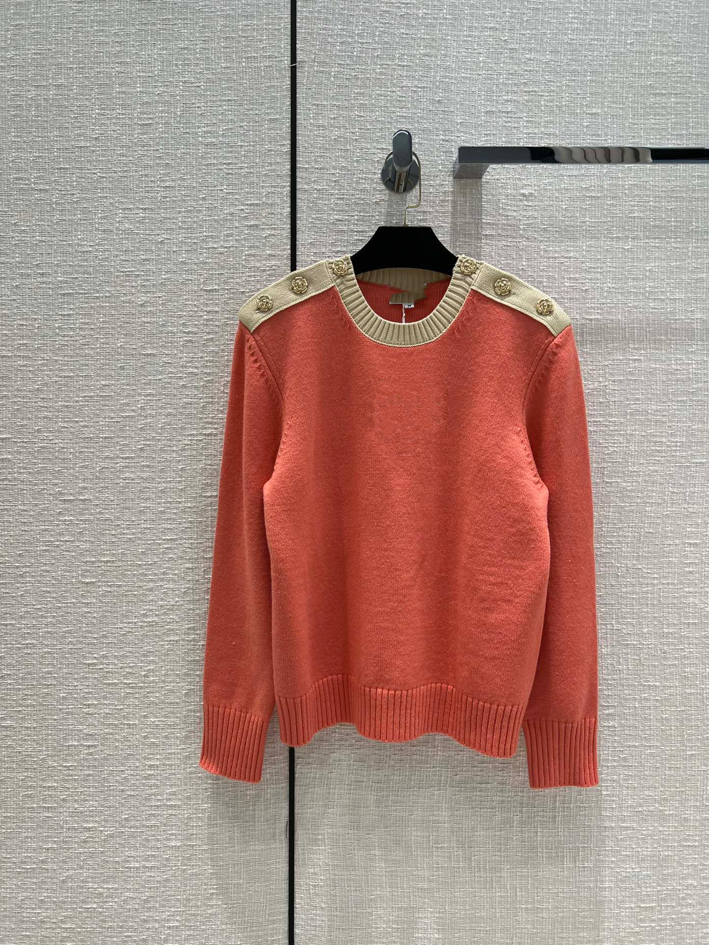 

Milan Runway Sweaters 2022 Autumn Winter Long Sleeve O Neck High End Jacquard Pullovers Women' Designer Sweater 1009-9, Picture color