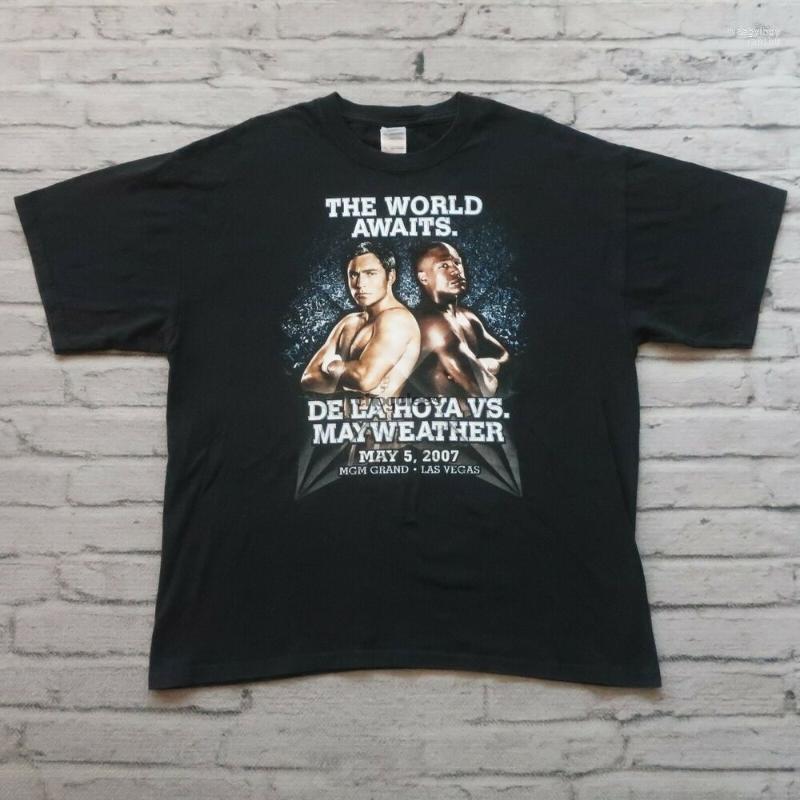 

Men' T Shirts Men' T-Shirts Vintage De La Hoya Mayweather 2007 Boxing Tshirt Size XL Fight Las Vegas ShirtMen, Men-darkpurple