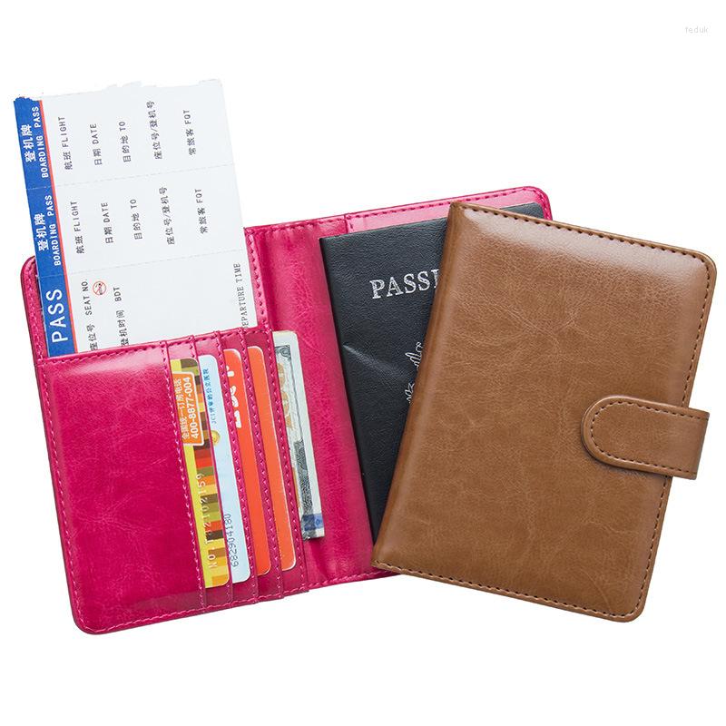 

Card Holders Fashion Women Men Holder Case Multifunction PU Leather Hasp Wallets Business Travel Passport Cover Packet Cash Coin Purses, Black