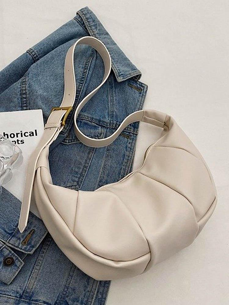 

Evening Bags Large Capacity Hobos Crossbody For Women Pu Leather Women's Handbag Designer Solid Shopper Female Shoulder Bag, Black