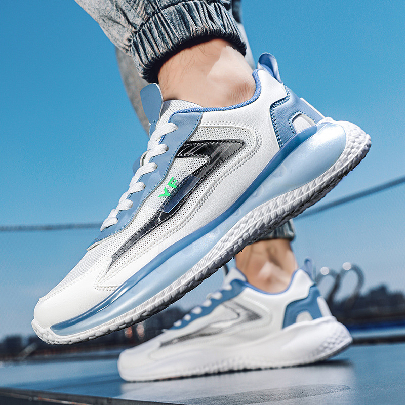 

New Mens Running Shoes Knit breathable designer sneakers men casual flat thick bottom shoe muti-color