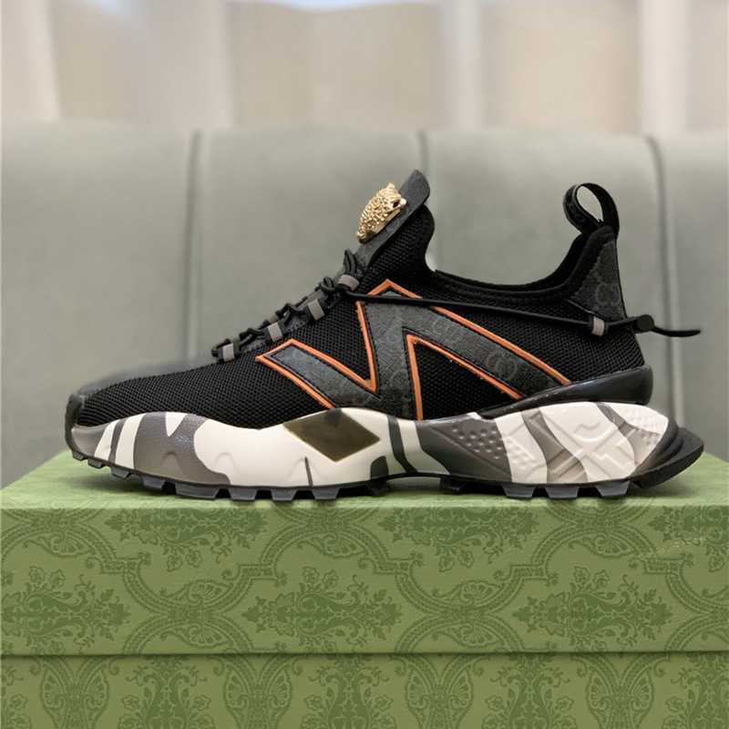 

Shoes Casual J1Qa Fashion Mens Bee Snake Tiger Cartoons Black White Leather Embroidery Classic