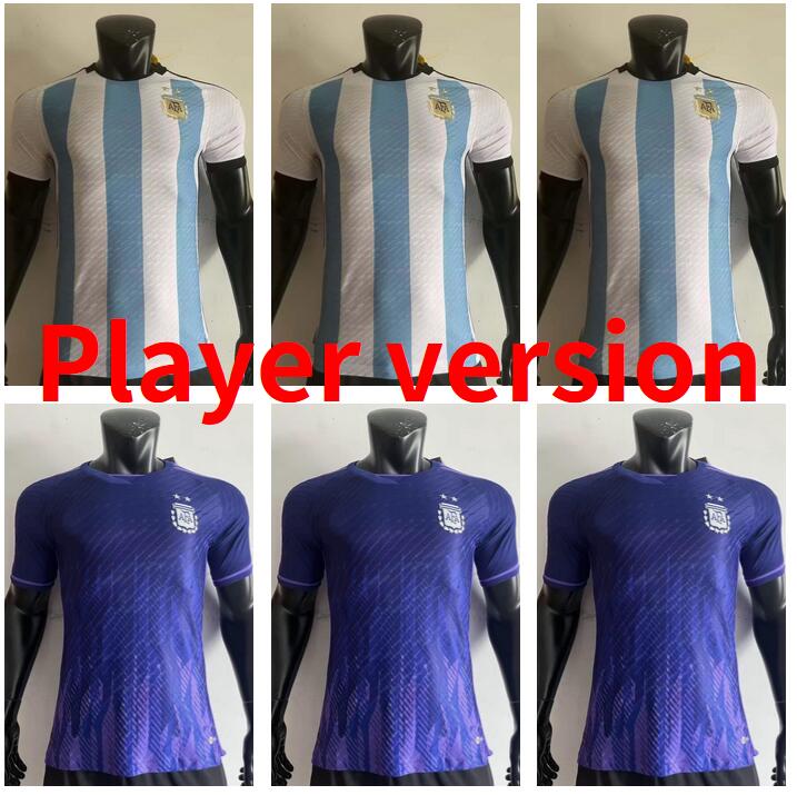 

Player Version 2022 2023 Argentina Soccer Jerseys 22 23 DI MARIA DYBALA GOMEZ Football Shirt AGUERO LAUTARO DE PAUL MARADONA MONTIEL maillot home camesita