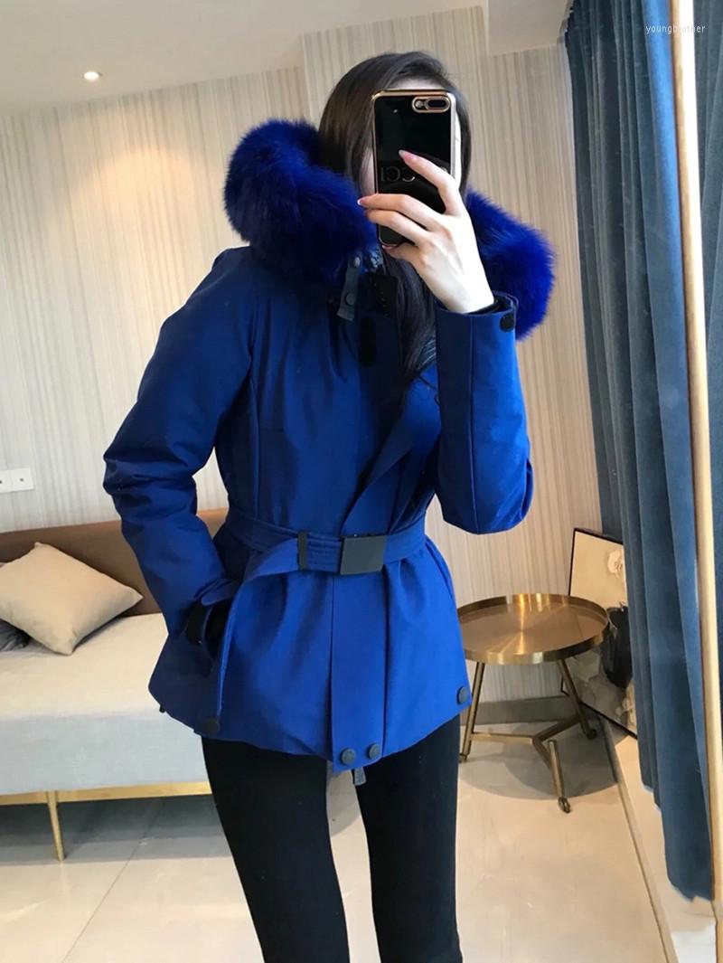 

Women' Down Puffer Jacket Female Hooded Big Fur Thicker Warm Parka Snow Slim Clothes Women Winter Coat Outerwear Casaco Feminino Inverno, Black