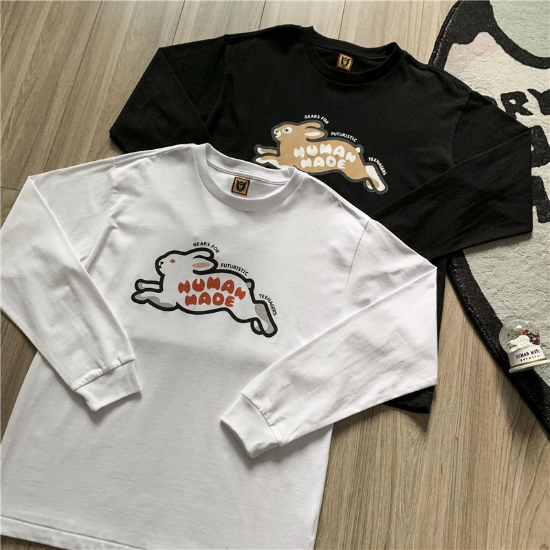 

Tee Long Sleeve T-shirt Men Women 1 Top-Quality T Shirt Print Tops