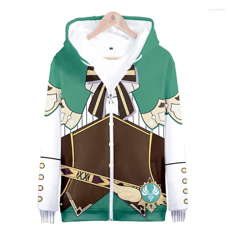 

Men's Hoodies Men's & Sweatshirts Print 3D Genshin Impact Zipper Men Women Unisex Sweatshirt Fashion Autumn Kids Tops Boys Girls Coats