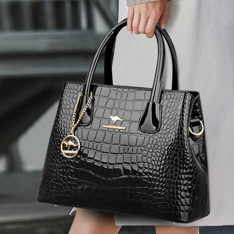 

HBP women's handbags bag new 2023 messenger bags single shoulder bagi lacquer leather bright face womens handbag female, Green gift kangaroo handbag card bag