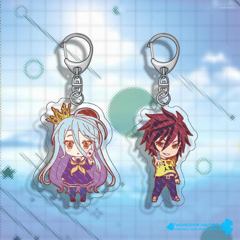 

Keychains No Game Life Anime Decoration 6cm Keychain Aestethic Accessories Cute Japan Accesories Aesthetic Resin
