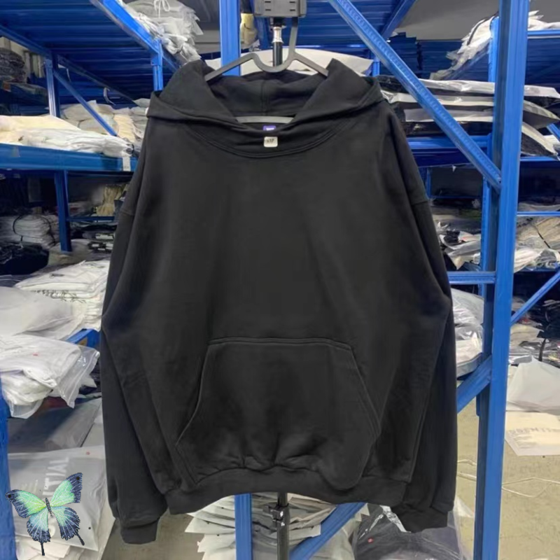 

Hoodie Sweatshirt Set High Street Casual Blank Hooded Real Pics