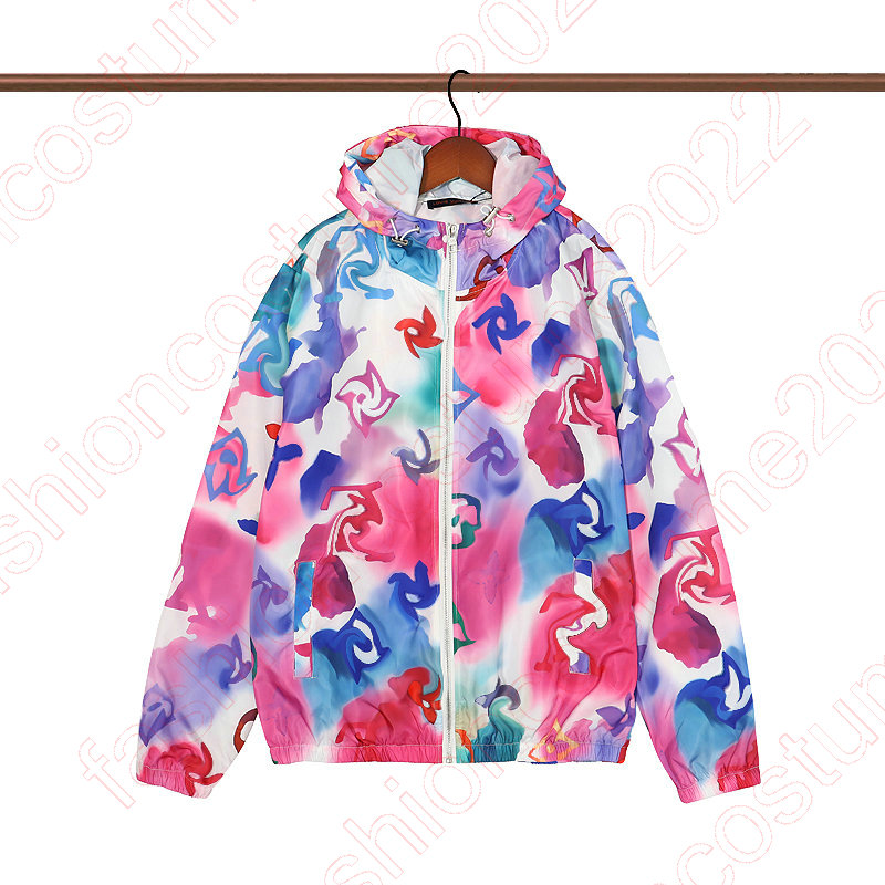

Women Hoodies Monogrames Color-block Parka Pixel Jackets Men Full Printed Highstreet Harajuku Jackets Outdoor Windproof Hip Hop Reversible Coats Men Clothing 00