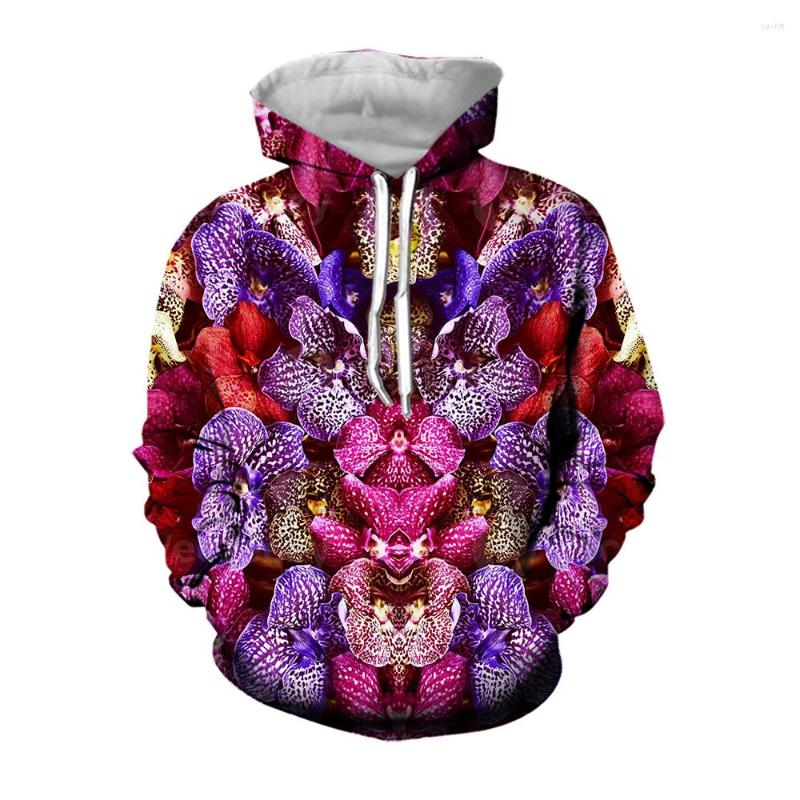 

Men's Hoodies Jumeast 3d Orchid Floral Graphic Harajuku Streetwear Oversized Hooded Sweatshirts Aesthetic Hoodie Youth Clothes For Men