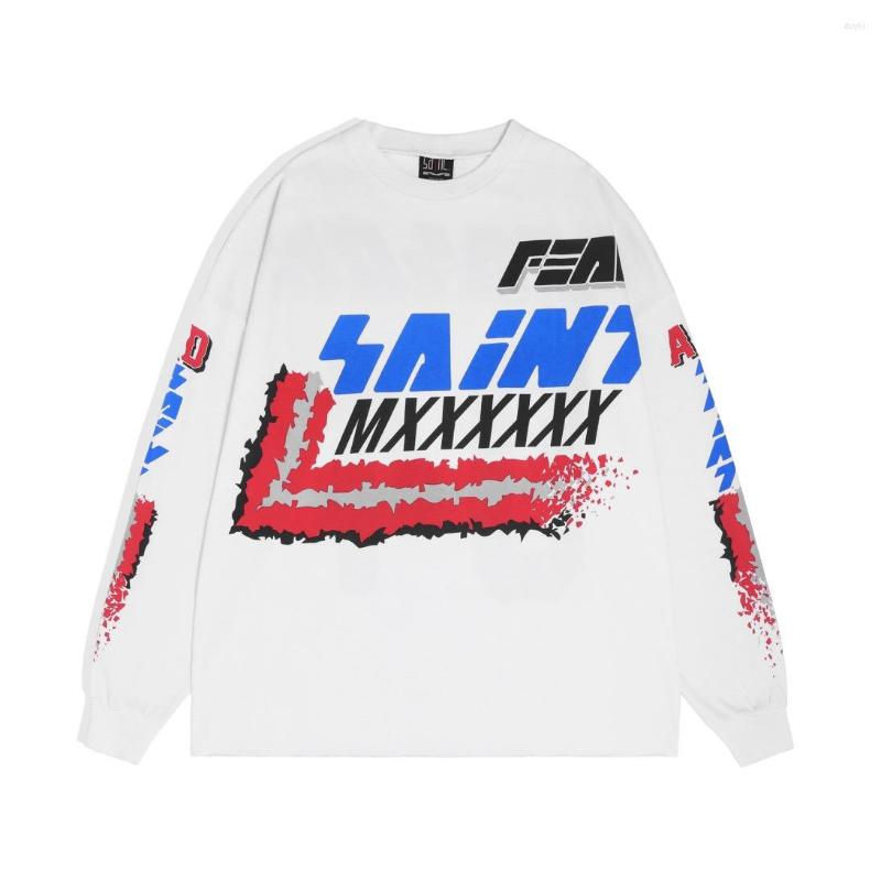

Men' T Shirts Men Vintage Print Oversize Long Sleeve T-shirt Very Big, Picture shown