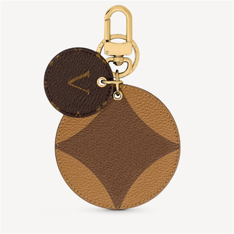 

Round Keychains Designer Men Women Couple Leather Key Chains Portachiavi Carabiner Lover Car Keychain Rings Bags Pendant Keyrings