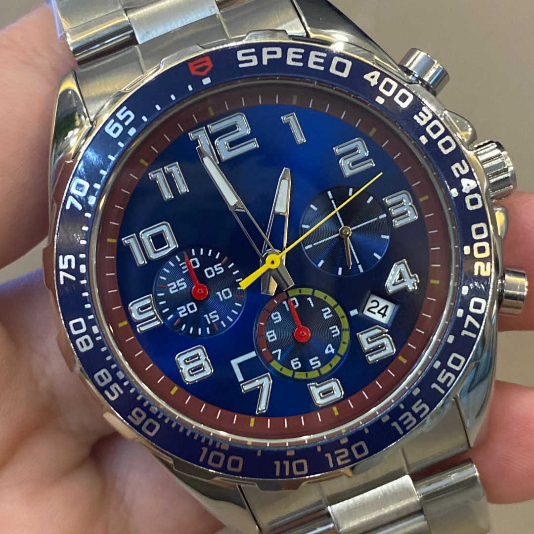 

Luxury Watches For Mens Mechanical watch Tags Brand Fire Sale Men s Watch 6 pin Multi function Waterproof Calendar Sport Wristwatches, Royal blue