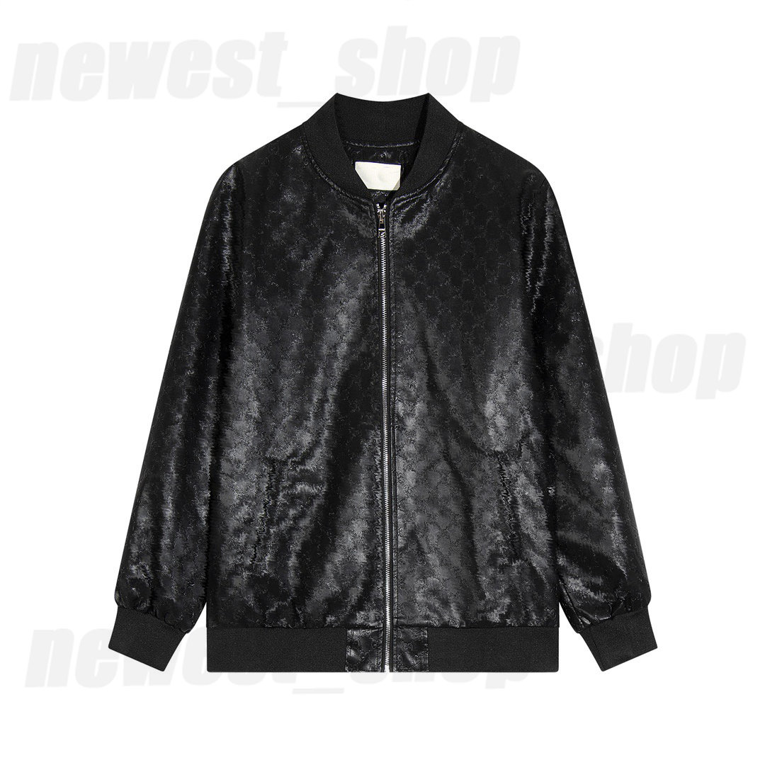 

mens Designer jackets autumn leather Autumn black Double letter print Jacket Men outwear baseball Streetwear long Sleeve luxury coat