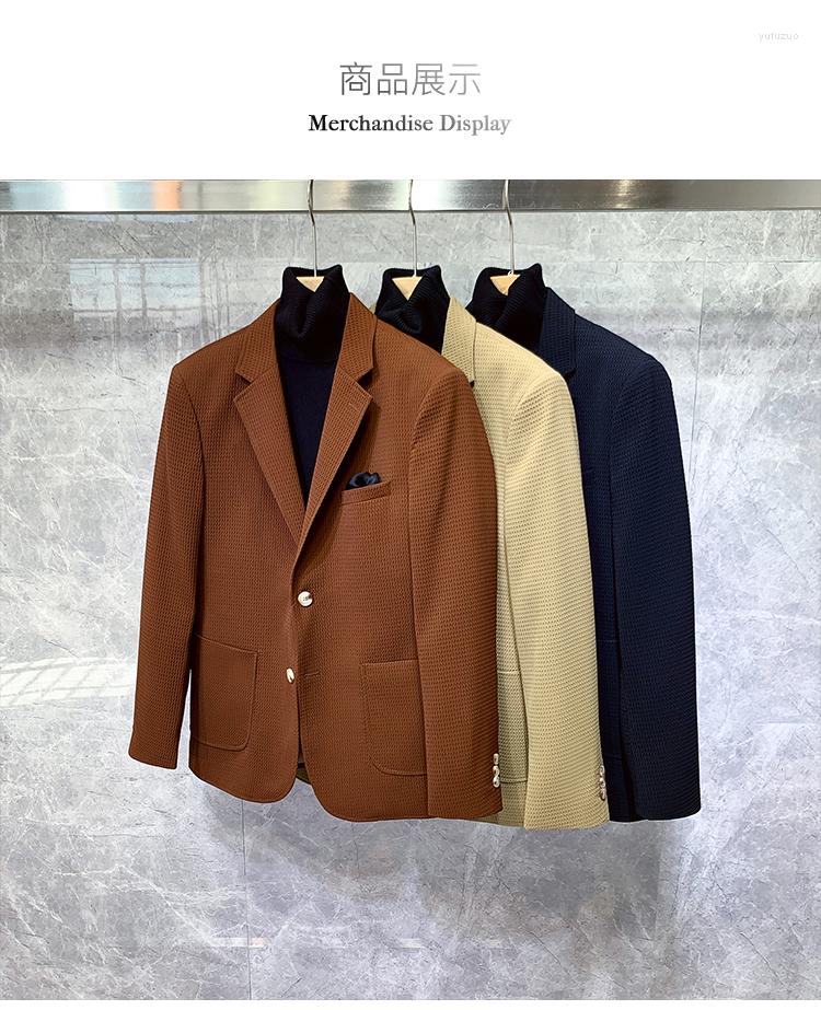 

Men's Suits Vb1187 Fashion Men's Coats & Jackets 2022 Runway Luxury European Design Party Style Clothing, Black