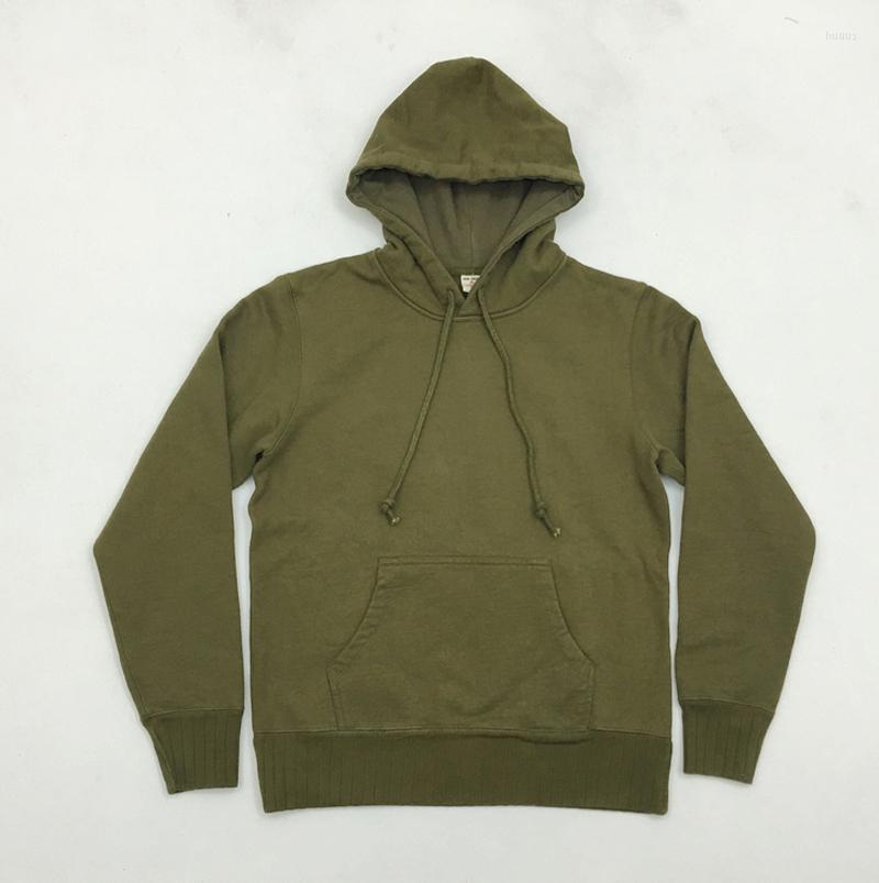 

Men's Hoodies BOB DONG 630g Retro Heavyweight Solid Amercian Style Casual Men's Jersey, Yellow