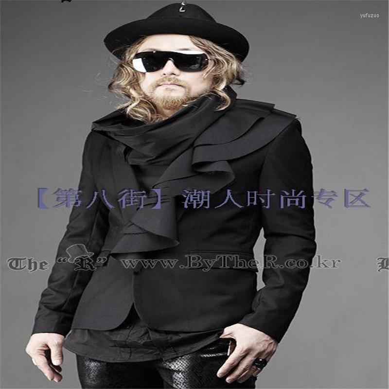 

Men' Suits 2022 Original Design Fashion Slim Small Suit Personality Wave Front Men' Wear Large Size Customized High-quality, Black