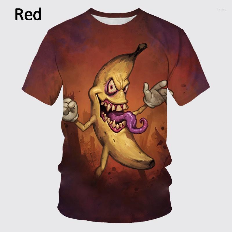 

Men's T Shirts 2022 Funny Banana 3D Printing Men's Cool T-shirt Neutral Summer Fruit Food Crew Neck Top Fashion Hip Hop Casual Short, Yellow