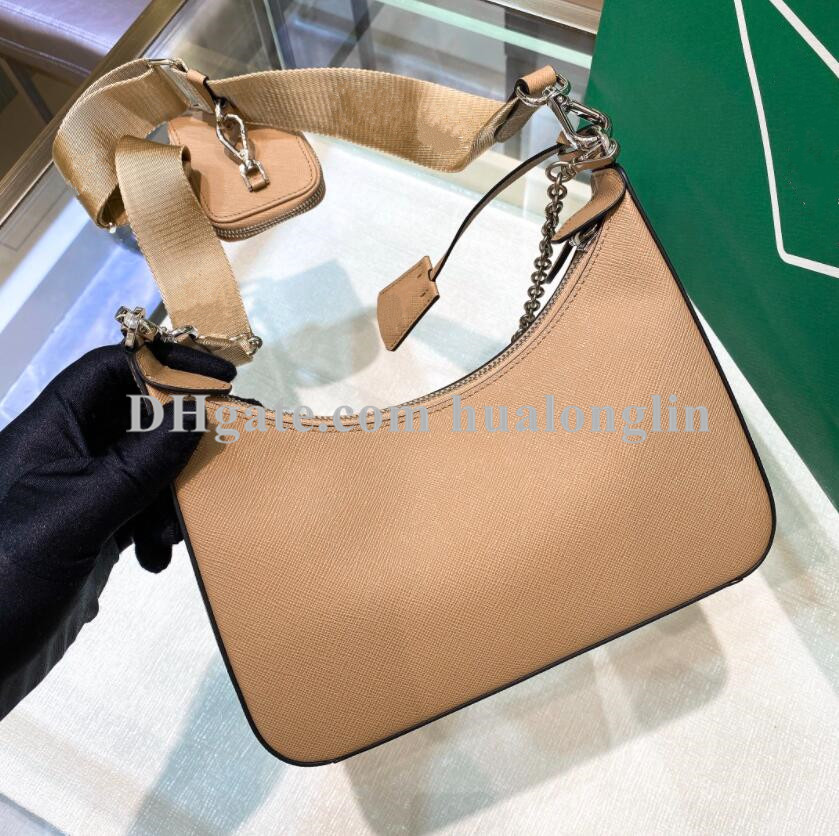 

Woman shoulder bag handbag women original box genuine leather messenger fashion cross body purse ladies phone holder, Pink-silver