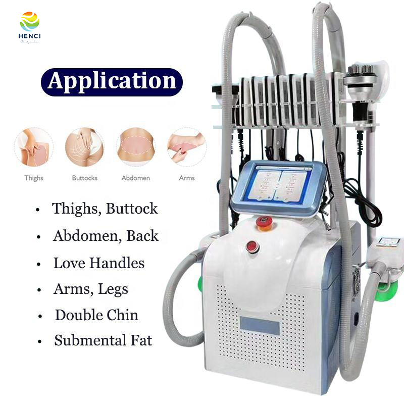 

360 Slimming Cooling Cryo Head Reduce Fat Cyrolipolysis Lose Weight RF Machine With Lipolaser Cavitation