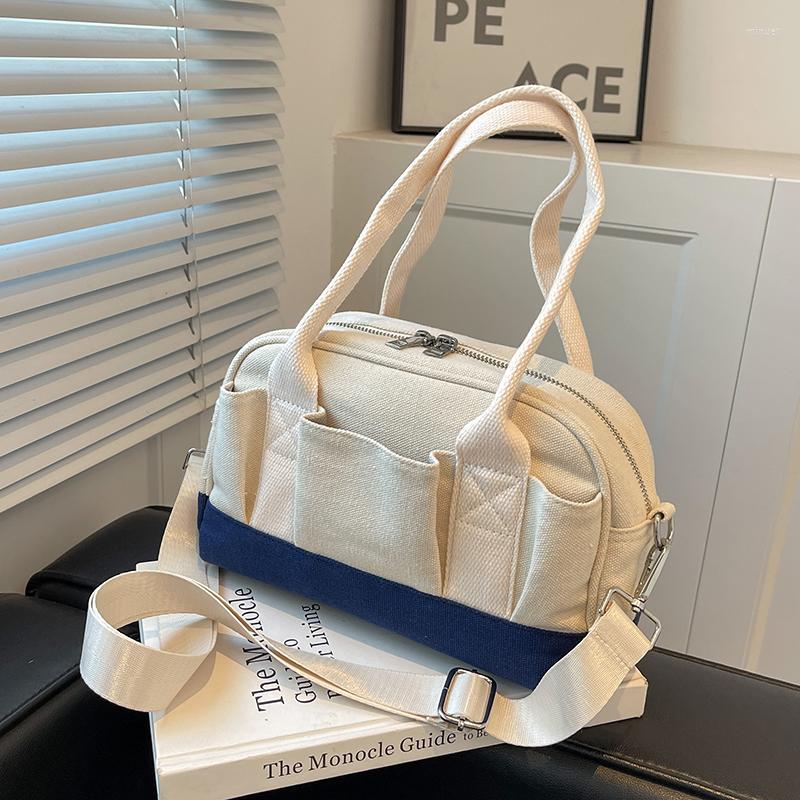 

Evening Bags Korean Niche Design Women's Bag 2022 Summer Messenger Selling Handbag Canvas Jk, Black