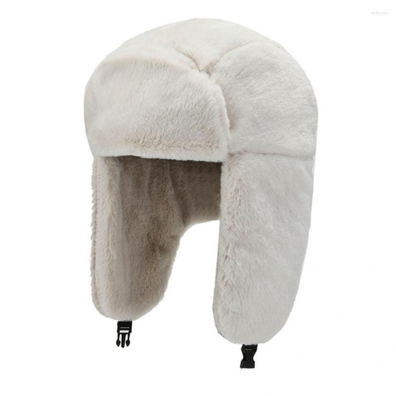 

Visors Autumn Winter Stylish Windproof Pure Color Hat Lady Women All Match For Vacation, White